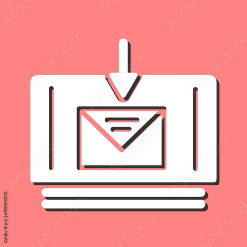 Mail Download Vector Icon