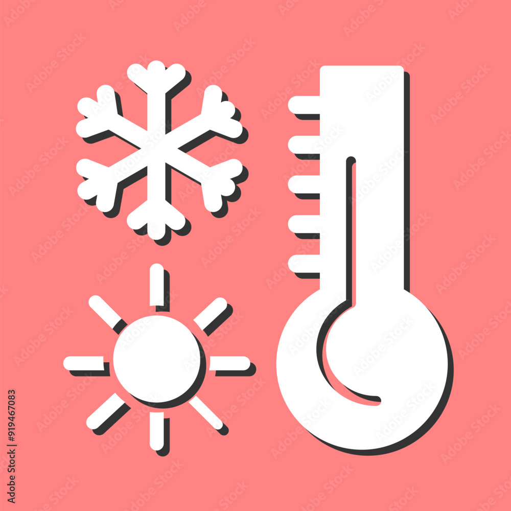 Obraz premium Thermometer Vector Icon