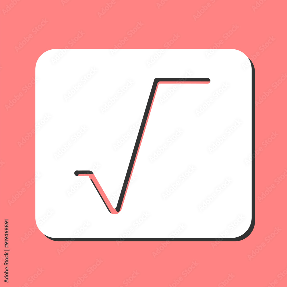 Square Root Vector Icon Square Root Vector Icon