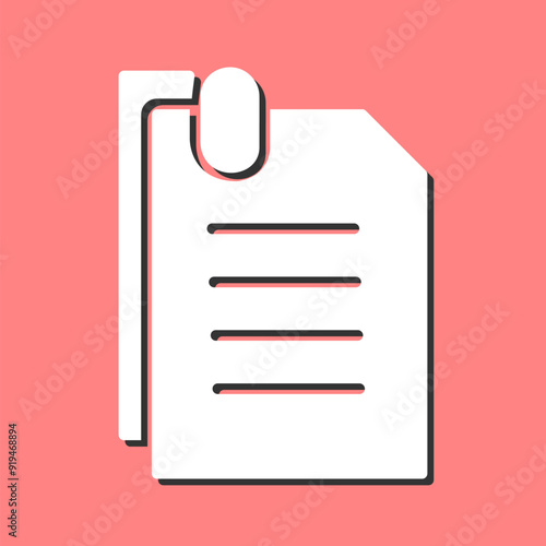 Attached Documents Vector Icon