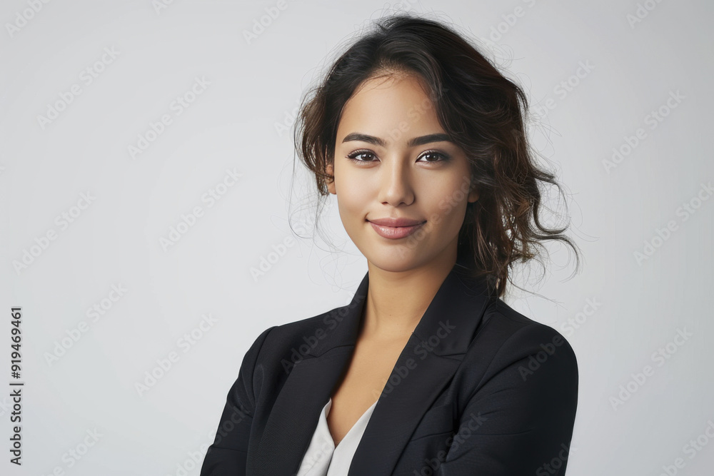 Portrait of young beautiful business woman against isolated on white background Portrait of young beautiful business woman against isolated on white background