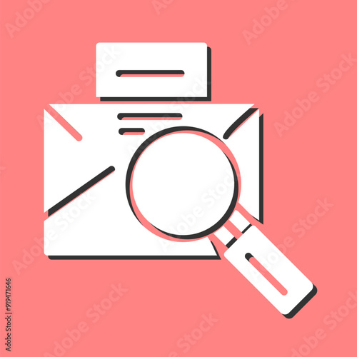 Magnifier Male Vector Icon