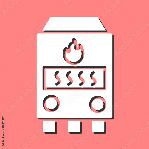 Gas Furnace Vector Icon