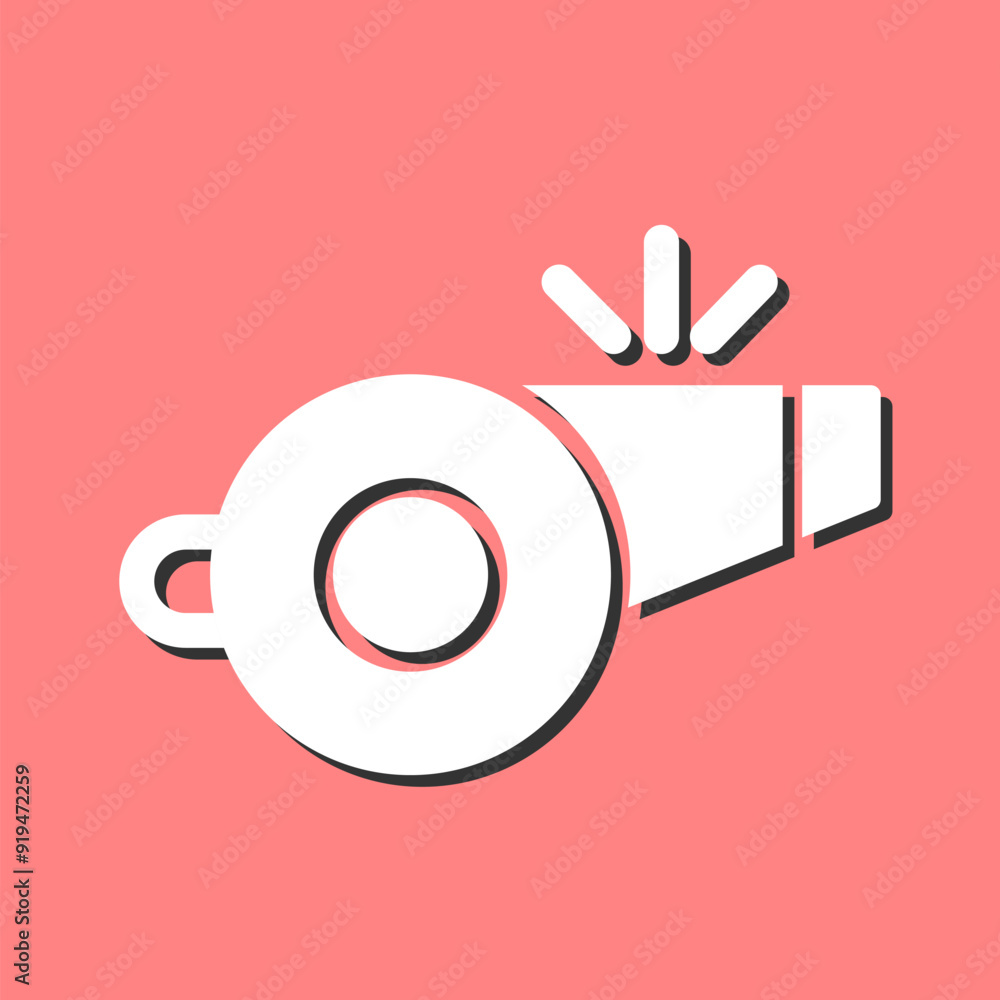 Whistle Vector Icon Whistle Vector Icon