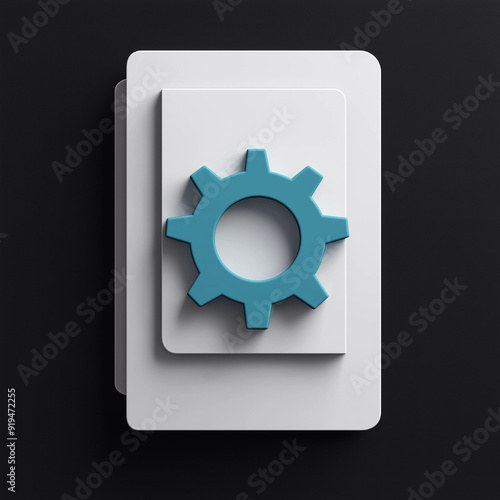 content management 3d render icon