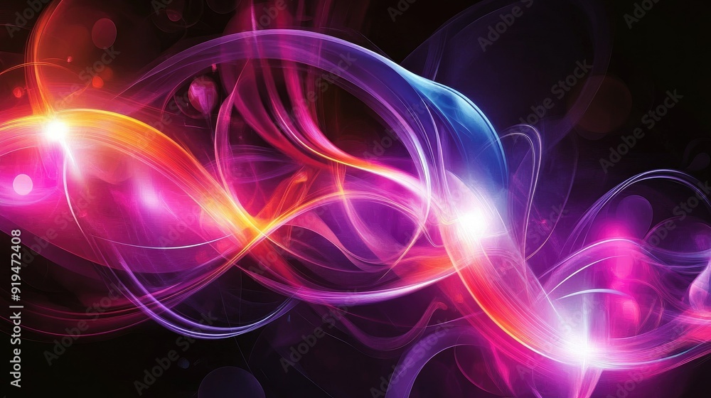 Neon abstract patterns with energy Neon abstract patterns with energy