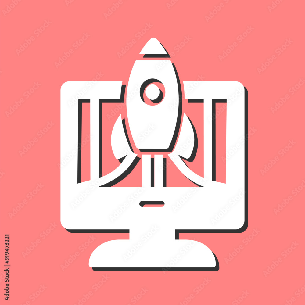 Business Launch Vector Icon Business Launch Vector Icon