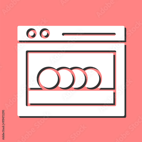 Dishwasher Vector Icon