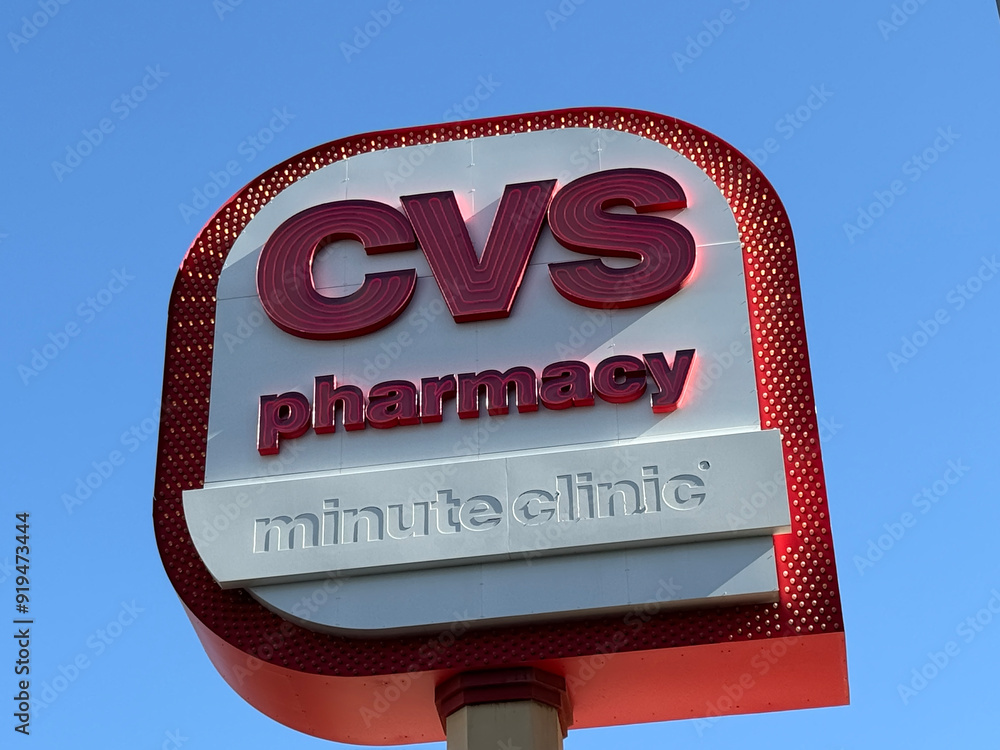 Las Vegas,Nevada,USA-June 17th 2024:CVS Pharmacy store brand logo Stock ...