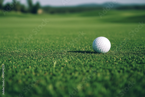 golf ball on green grass