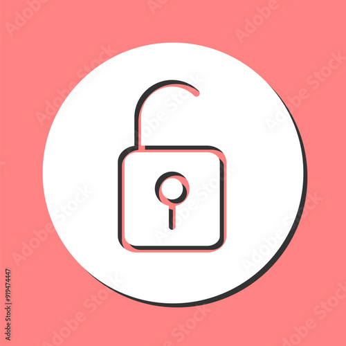 Open Lock II Vector Icon