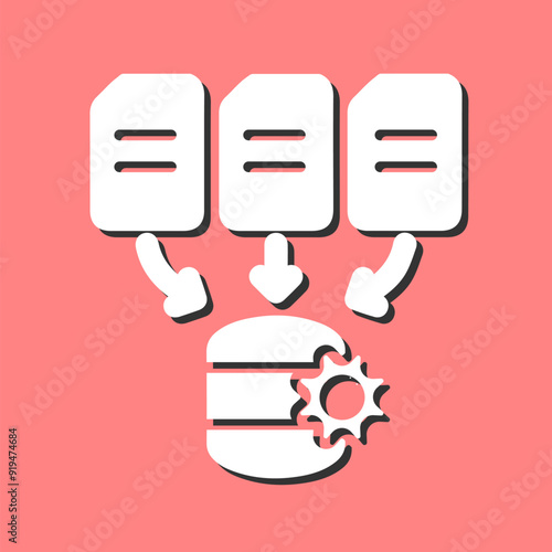 Data Processing Vector Icon