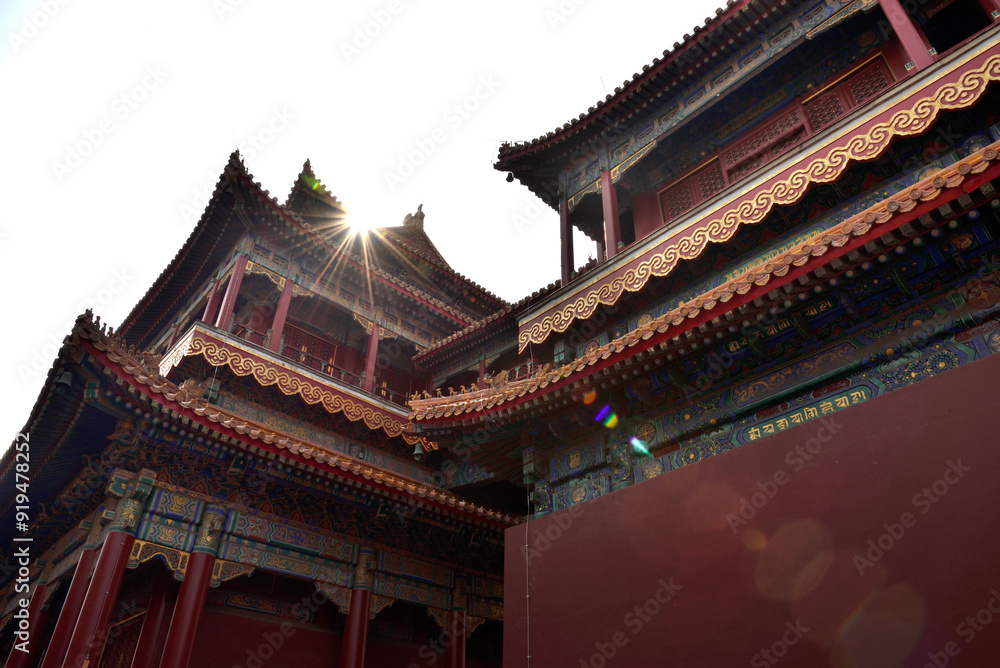 Yonghe Temple of Tibetan Buddhism in Dongcheng District in Beijing, China Yonghe Temple of Tibetan Buddhism in Dongcheng District in Beijing, China