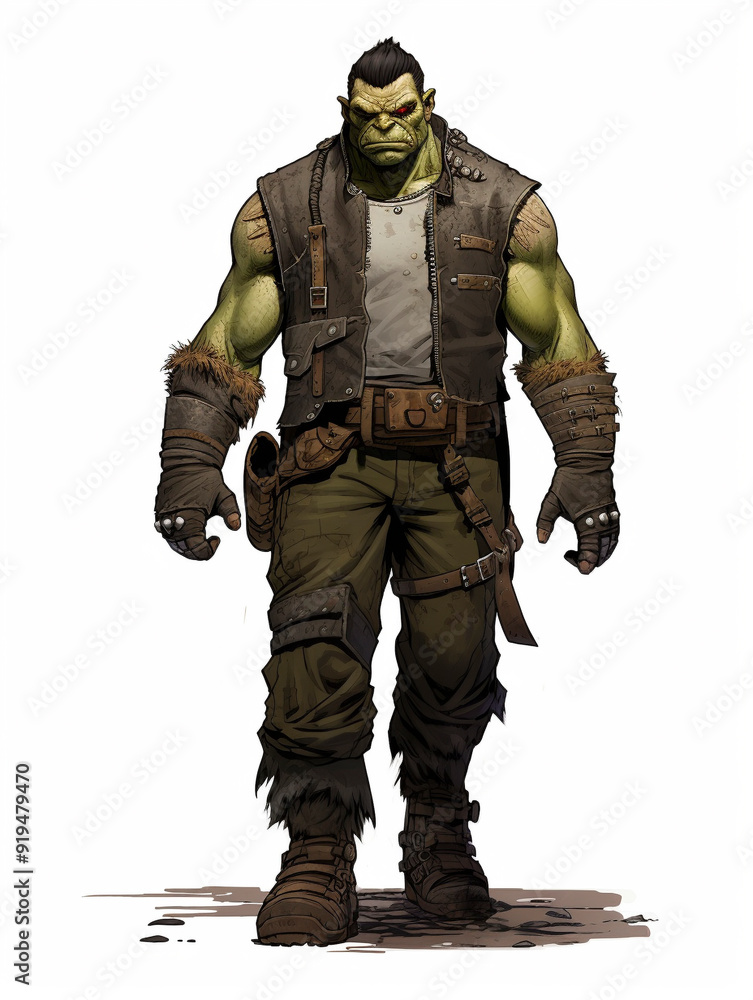 Full body of Orc warrior Full body of Orc warrior