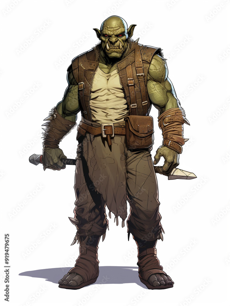 Full body of Orc warrior Full body of Orc warrior