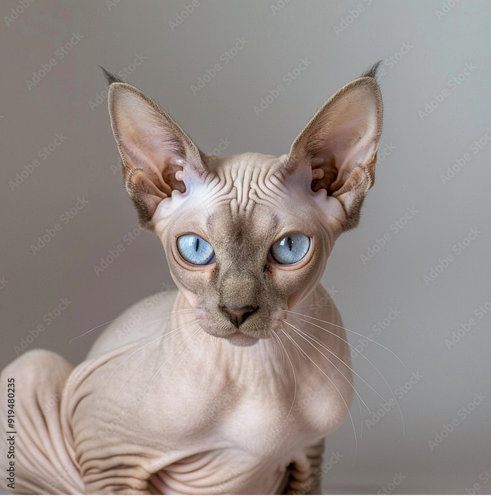 close up portrait of a sphinx cat close up portrait of a sphinx cat