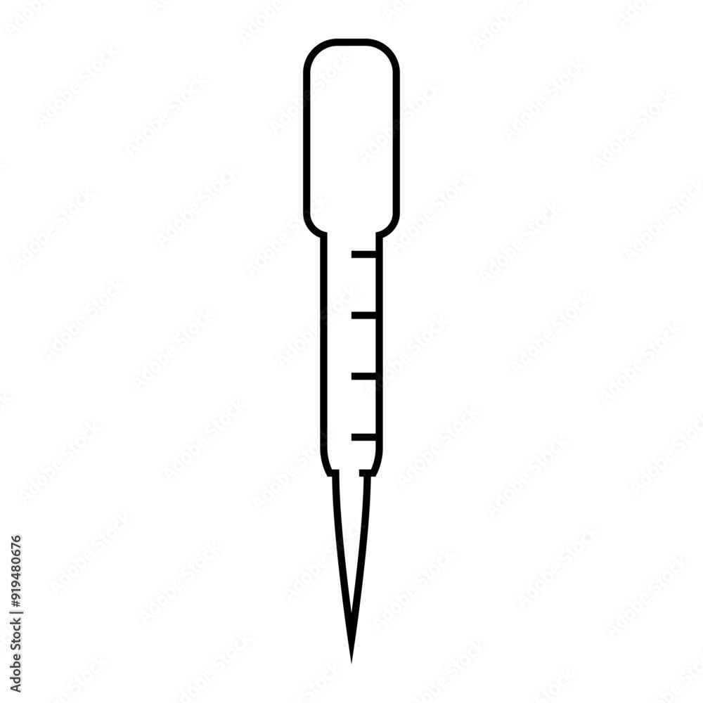 pasteur pipette chemical glassware lab line icon vector. pasteur pipette chemical glassware lab sign. isolated contour symbol black illustration pasteur pipette chemical glassware lab line icon vector. pasteur pipette chemical glassware lab sign. isolated contour symbol black illustration
