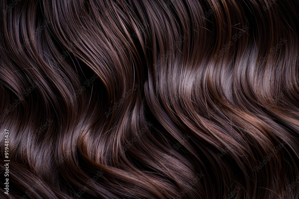 Rich, chestnut brown hair styled in soft waves, set against a neutral background with plenty of copyspace, capturing the depth and richness of the color, Rich, chestnut brown hair styled in soft waves, set against a neutral background with plenty of copyspace, capturing the depth and richness of the color,
