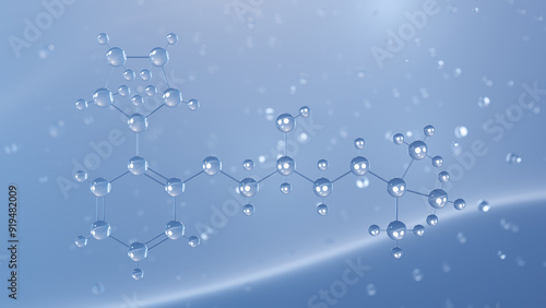 Wallpaper Mural penbutolol molecular structure, 3d model molecule, beta blockers, structural chemical formula view from a microscope Torontodigital.ca