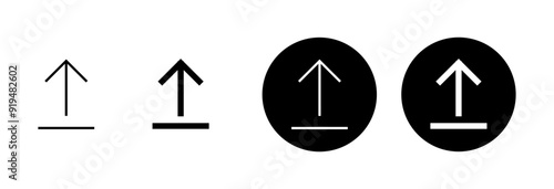 Free Download Upload icon vector isolated on white background. Upload sign icon. Upload button. Load symbol. - GFXLoad