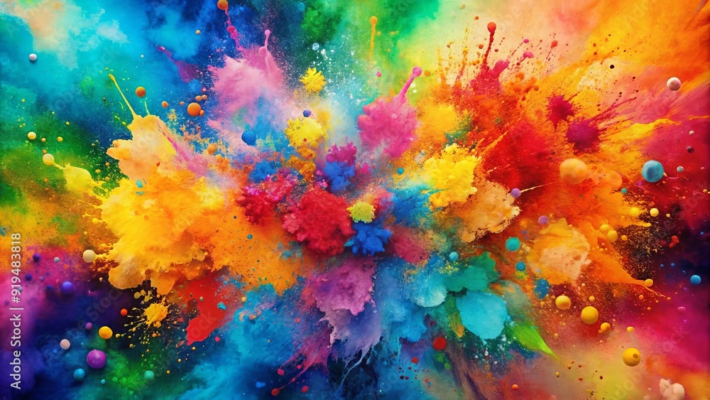 Vibrant watercolor splatter background with abstract shapes and bold brushstrokes, perfect for crafting, DIY, and art-related projects, adding creative texture and visual interest. Vibrant watercolor splatter background with abstract shapes and bold brushstrokes, perfect for crafting, DIY, and art-related projects, adding creative texture and visual interest.