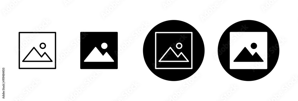 Picture icon vector isolated on white background. Picture vector icon. photo gallery icon vector Picture icon vector isolated on white background. Picture vector icon. photo gallery icon vector