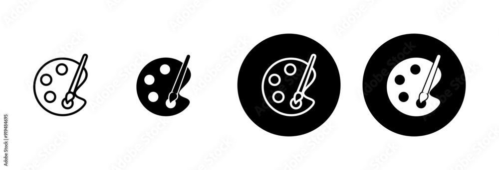 Paint icon vector isolated on white background. Paint brush vector icon. Paint roller icon Paint icon vector isolated on white background. Paint brush vector icon. Paint roller icon