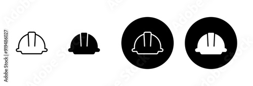 Helmet icon vector isolated on white background. Motorcycle helmets. Racing helmet. construction helmet icon. Safety helmet