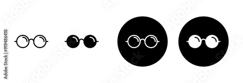Glasses icon vector isolated on white background. Stylish Eyeglasses. Glasses vector. Optical concept