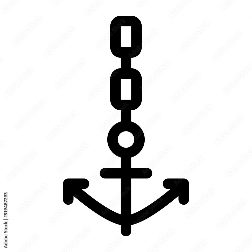 Anchor chain icon Anchor chain icon