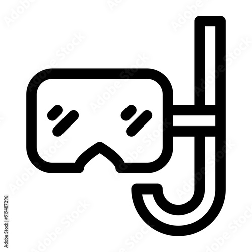 Diving mask icon