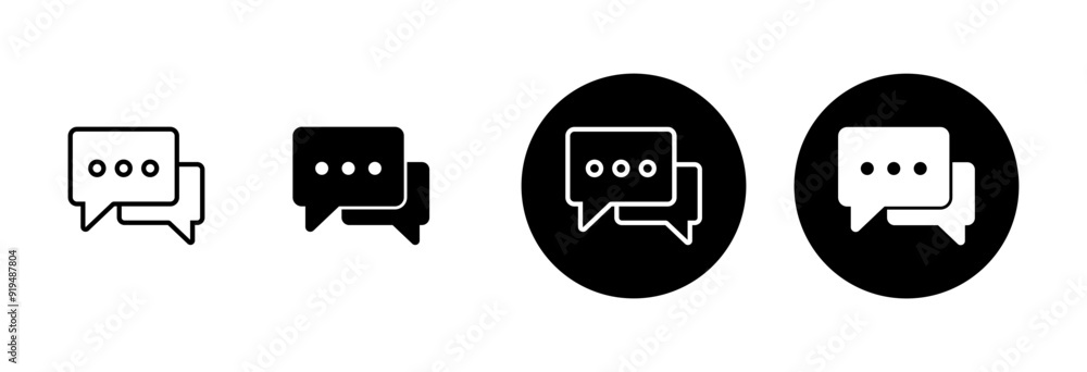 Chat icon vector isolated on white background. Chat vector icon. Speech bubble. message. contact us Chat icon vector isolated on white background. Chat vector icon. Speech bubble. message. contact us