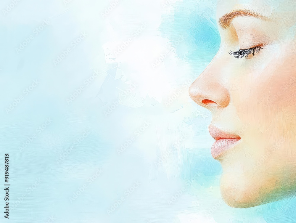 An artistic representation of the holistic approach in Rhinoplasty, combining physical enhancements with mental health care for comprehensive patient wellness An artistic representation of the holistic approach in Rhinoplasty, combining physical enhancements with mental health care for comprehensive patient wellness
