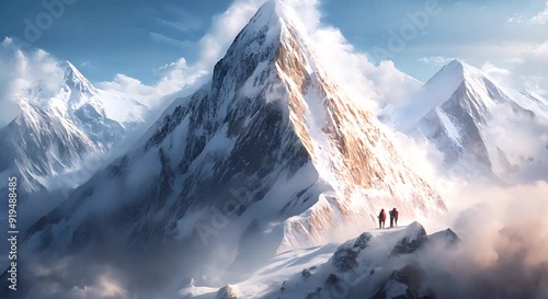 snow mountain, climb snow mountain