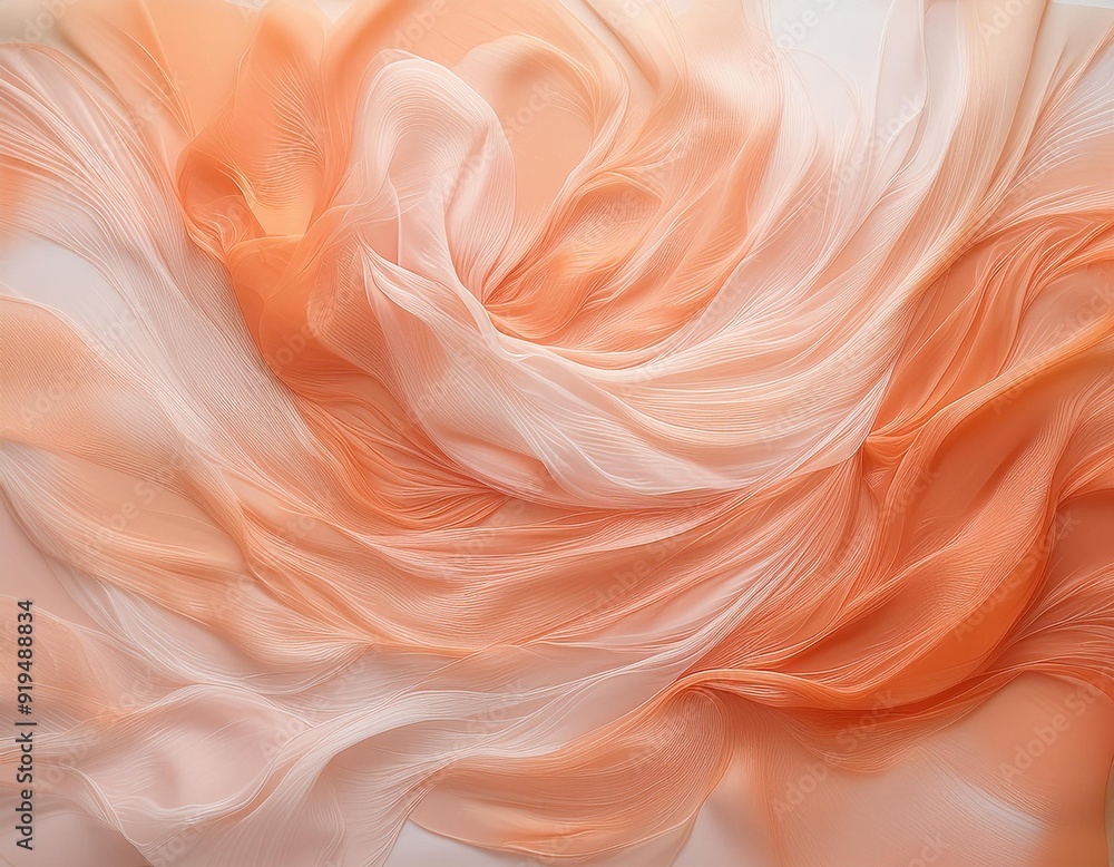 ethereal brushstrokes of pale tangerine swirl across a canvas creating a dreamlike abstract texture soft light illuminates the delicate patterns evoking a sense of tranquility ethereal brushstrokes of pale tangerine swirl across a canvas creating a dreamlike abstract texture soft light illuminates the delicate patterns evoking a sense of tranquility