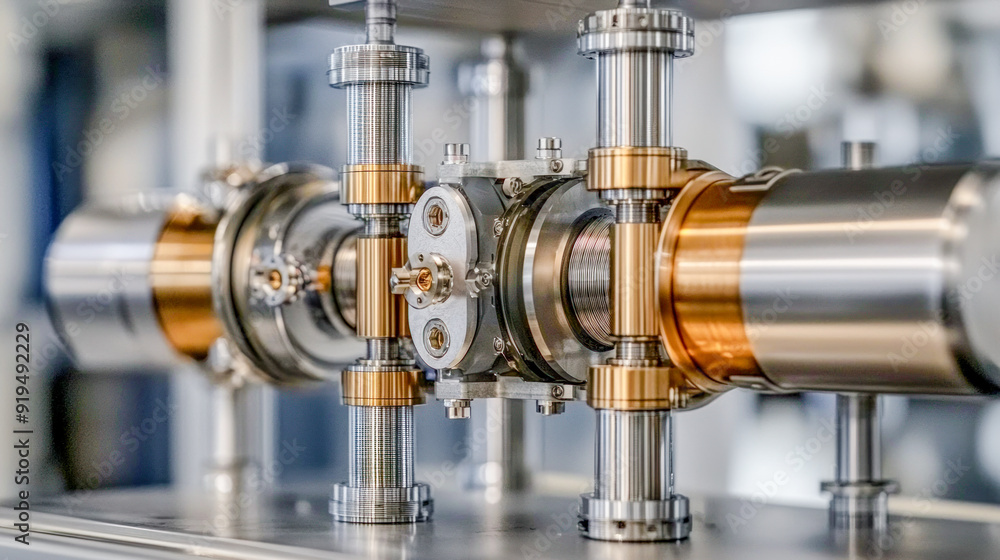 Representation of quantum processors with cooling systems and nested chips based on superconducting circuits symbolizing modern technological advancements in quantum computing Representation of quantum processors with cooling systems and nested chips based on superconducting circuits symbolizing modern technological advancements in quantum computing