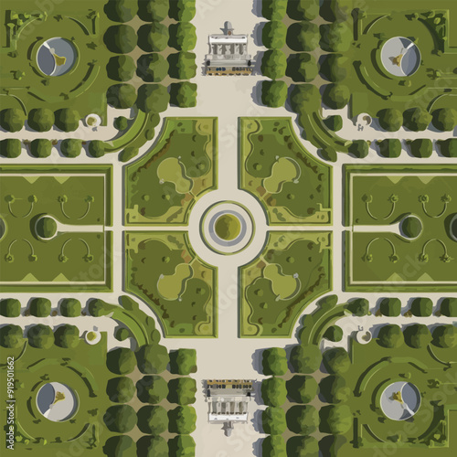 Mughal Garden illustration