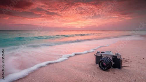 sunset on the beach