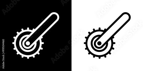 Derma Roller icon. Health. Medical. Hospital. Black icon. Silhouette icon.