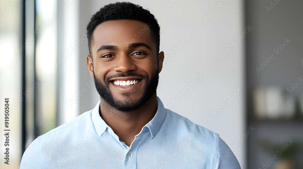 A smart, confident African American young man in a suit A smart, confident African American young man in a suit