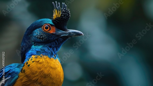 A Stunning Himalayan Monal Bird in Close up photo