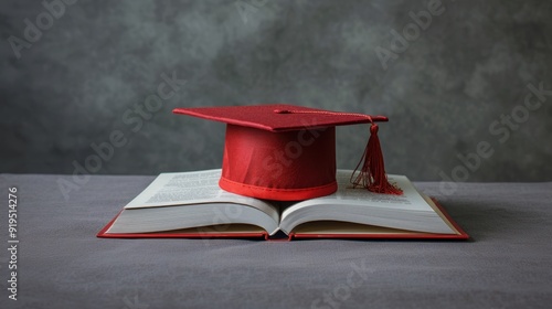 A Graduation Cap on Book photo