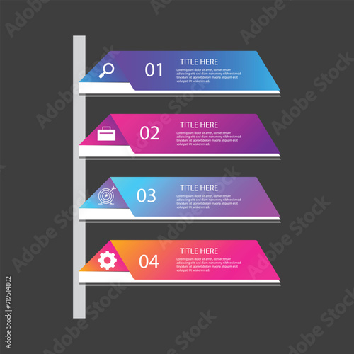 Gradient infographic step4 photo