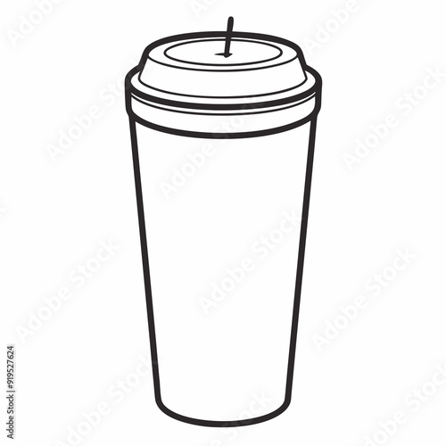 A tumbler art vector illustrator