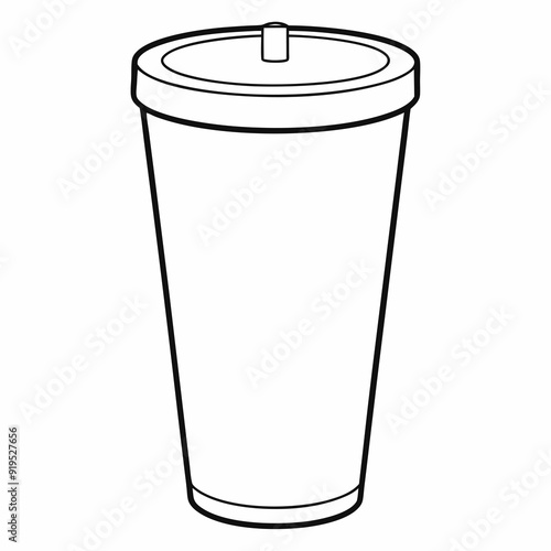 A tumbler art vector illustrator