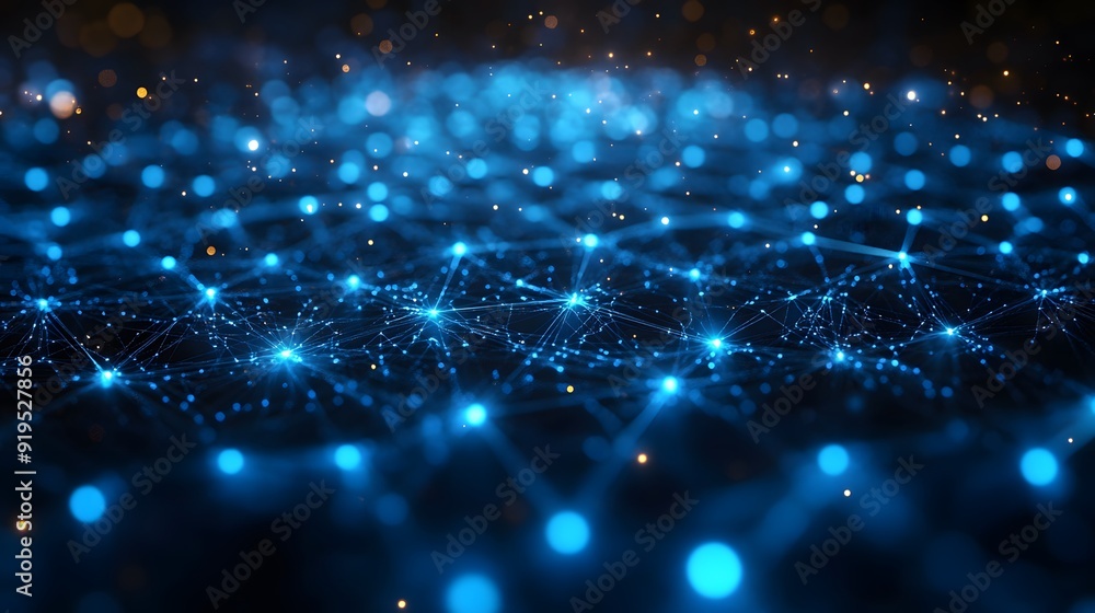 High-tech data exchange network with AI and robotics, demonstrating the convergence of artificial intelligence and business technology through interactive elements. High-tech data exchange network with AI and robotics, demonstrating the convergence of artificial intelligence and business technology through interactive elements.