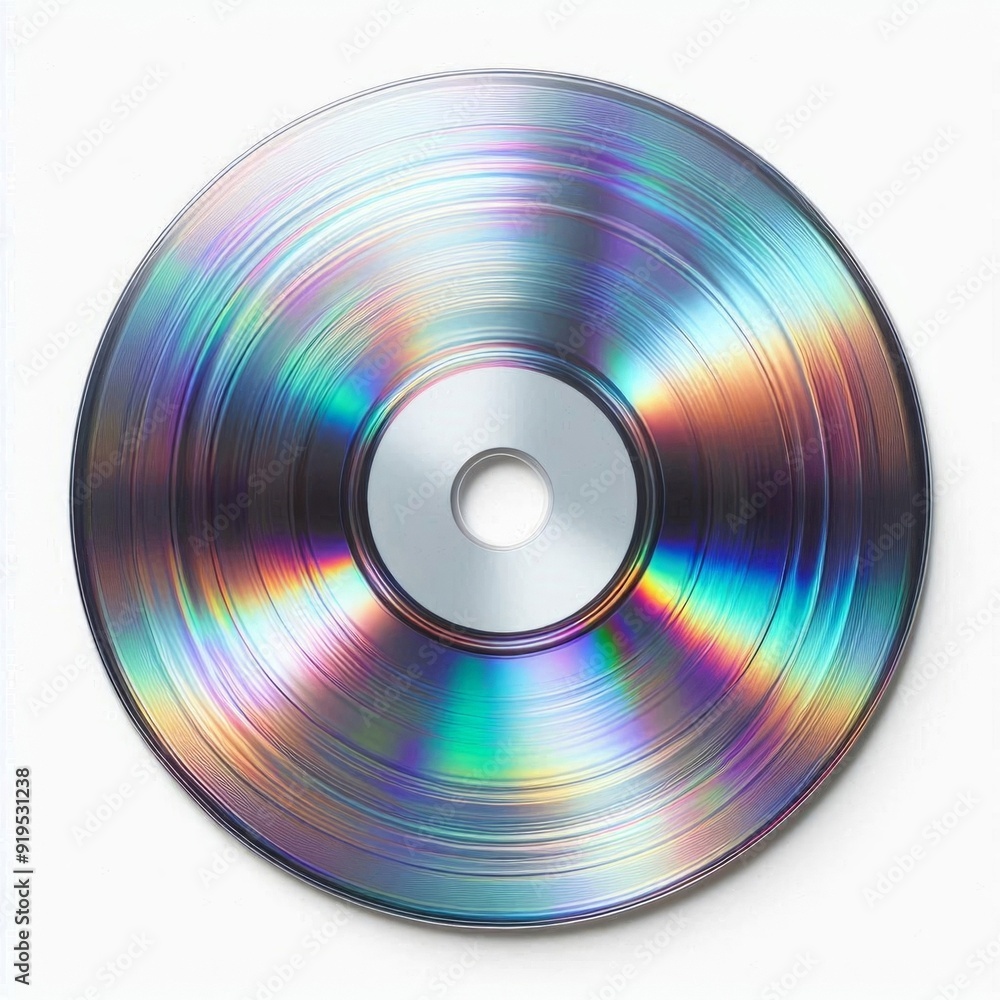 High-definition vinyl disc, silver iridescent, looks like transparent liquid metal, bright rolling waves on the surface, sparkling highlights, shimmering reflections. AI generation. High-definition vinyl disc, silver iridescent, looks like transparent liquid metal, bright rolling waves on the surface, sparkling highlights, shimmering reflections. AI generation.