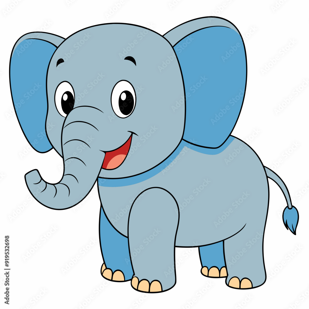 Fototapeta premium Elephant art vector illustrator