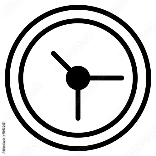 icon clock dualtone