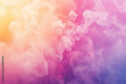 Beautiful and Colorful Smoke Abstract Background Art Perfect for All Creative Projects. This is vibrant and colorful smoke background, perfect for various artistic and creative design projects. Poster